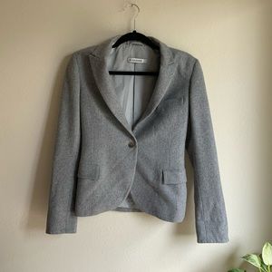 Jil Sander Cashmere Gray Blazer XS 34